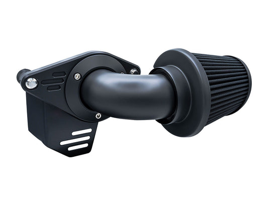 90deg VO2 Falcon Air Cleaner Kit - Matte Black. Fits Softail 2000-2015, Dyna 1999-2017, Touring 1999-2007 with CV Carb or Cable Operated Delphi EFI