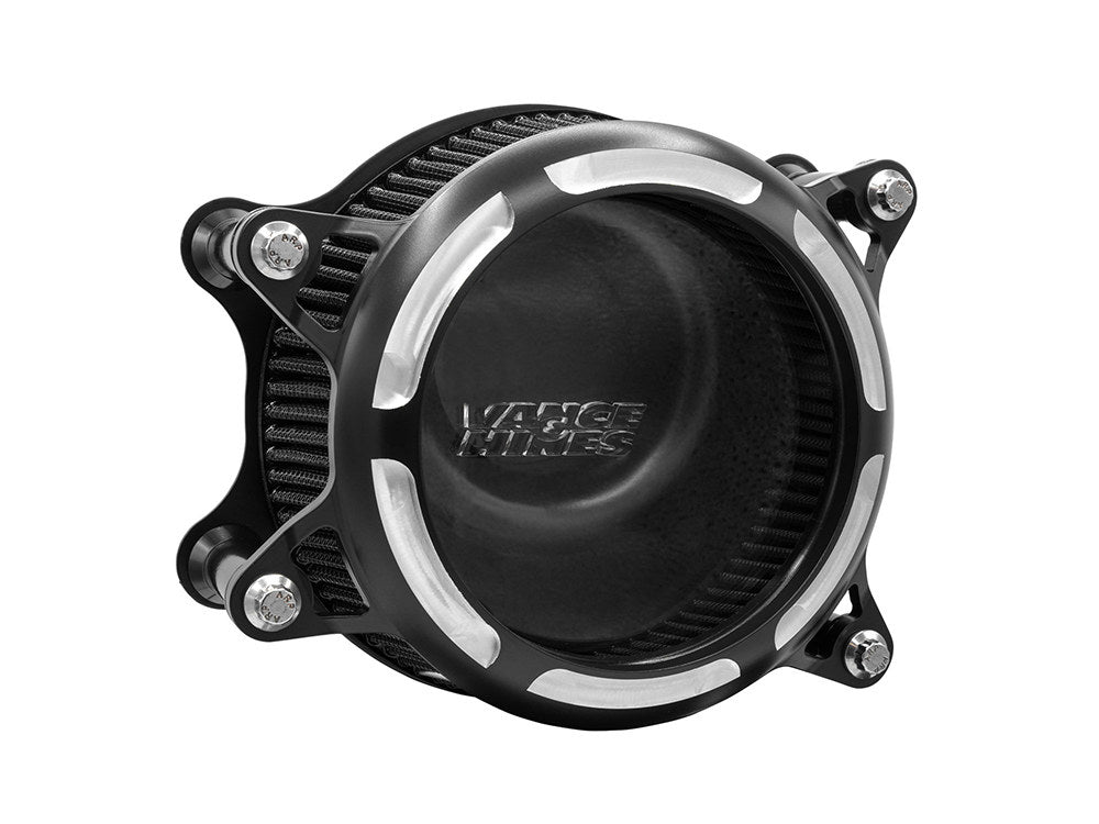 VO2 Insight Air Cleaner Kit - Black Contrast. Fits Touring 2008-2016, Softail 2016-2017, CVO Softail 2011-2017 & Dyna Low Rider S 2016-2017 with Throttle-by-Wire