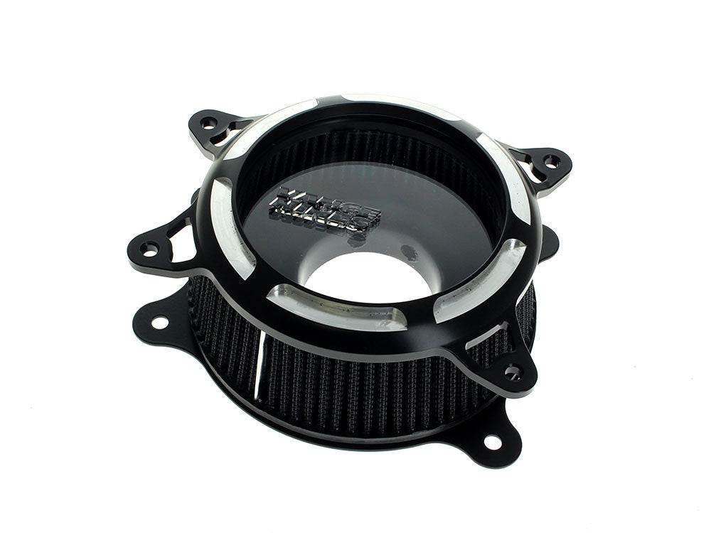 VO2 Insight Air Cleaner Kit - Black Contrast. Fits Touring 2017-2024 & Softail 2018-2024
