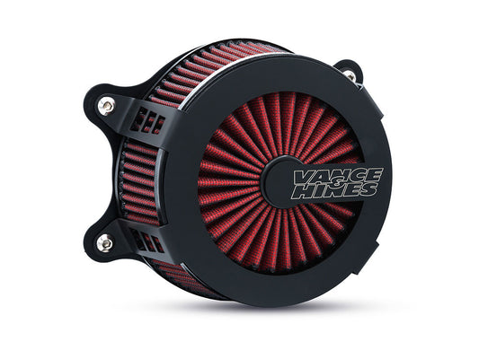 VO2 Cage Fighter Air Cleaner Kit - Black. Fits CVO Touring 2023up, Street Glide & Road Glide 2024up, Touring 2025up & Softail 2025up