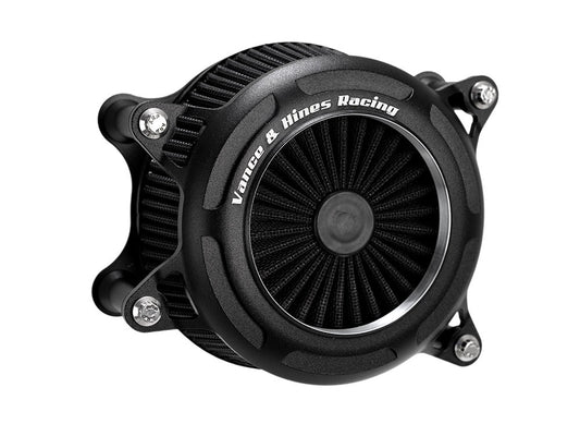 VO2 Onyx Air Cleaner Kit - Wrinkle Black. Fits CVO Touring 2023up, Street Glide & Road Glide 2024up, Touring 2025up & Softail 2025up