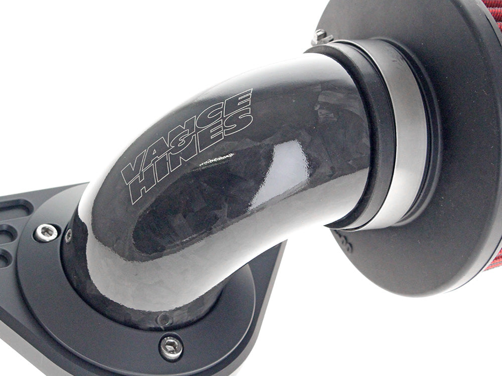90deg VO2 Falcon XL Air Cleaner Kit - Gloss Forged Carbon Fiber. Fits Softail 2000-2015, Dyna 1999-2017, Touring 1999-2007 with CV Carb or Cable Operated Delphi EFI