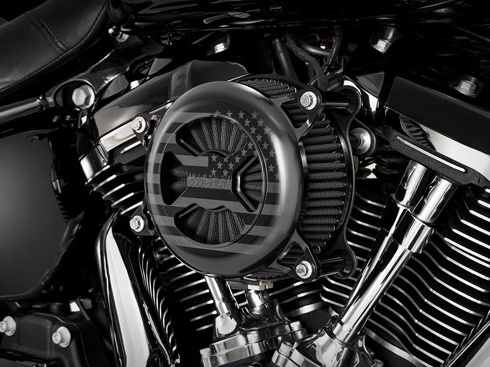 VO2 America Air Cleaner Kit - Black. Fits Touring 2017-2024 & Softail 2018-2024