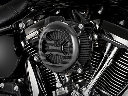 VO2 America Air Cleaner Kit - Black. Fits Touring 2017-2024 & Softail 2018-2024