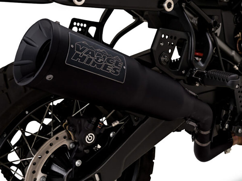 Adventure Hi-Output 450 Slip On Muffler - Black. Fits Pan America 2021up
