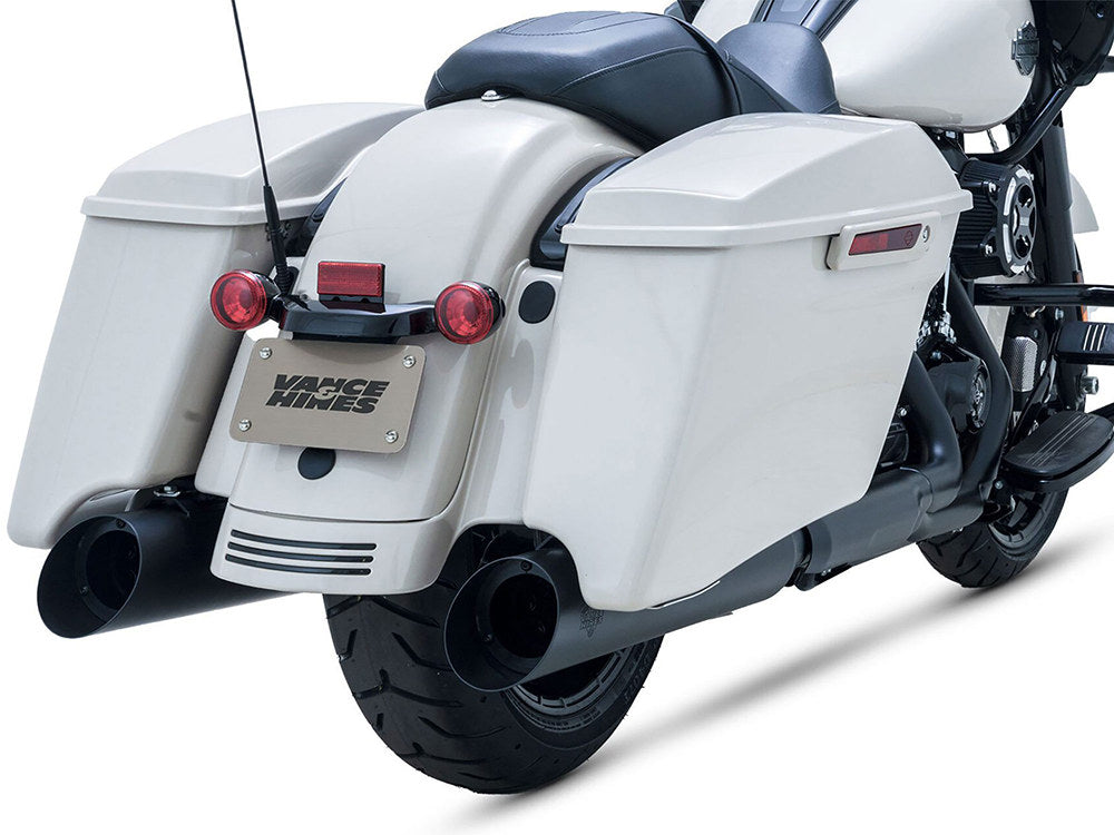 4.5in. Backslash Slip-On Mufflers - Black. Fits Touring 2017up