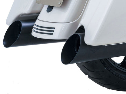 4.5in. Backslash Slip-On Mufflers - Black. Fits Touring 2017up