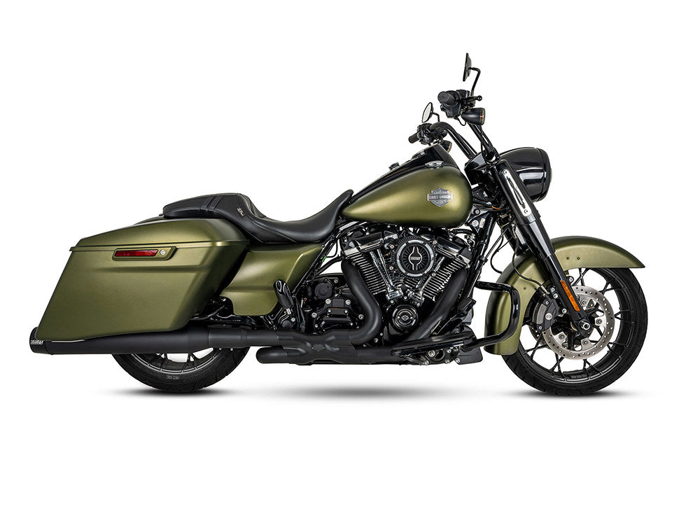 4.5in. Blackbird 450 Slip-On Mufflers - Black with Black End Caps. Fits Touring 2017up