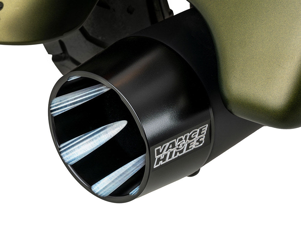 4.5in. Blackbird 450 Slip-On Mufflers - Black with Black End Caps. Fits Touring 2017up