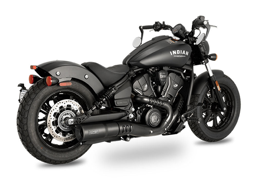 Hi-Output Slip-On Muffler - Black. Fits Indian Scout 2025up