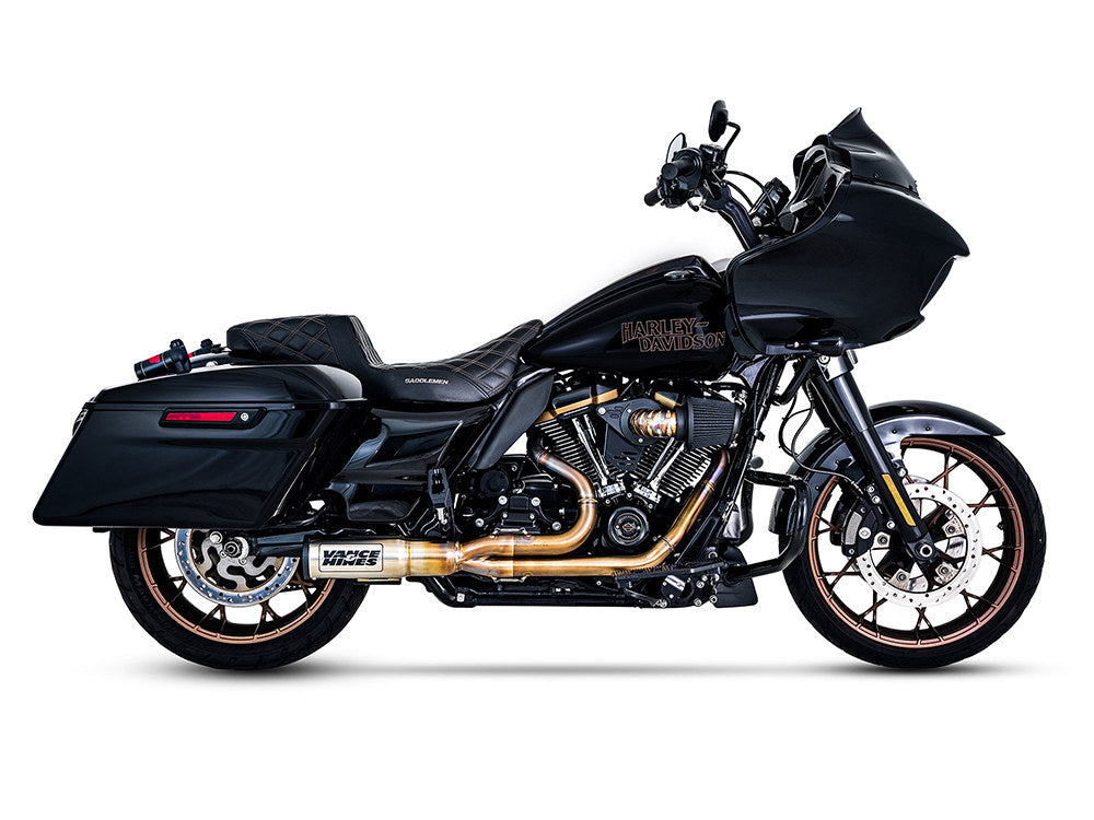 90deg VO2 Falcon Air Cleaner Kit - Stainless Steel. Fits Touring 2017-2024 & Softail 2018-2024
