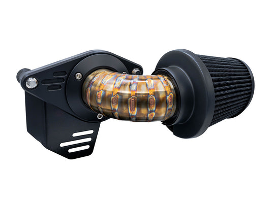 90deg VO2 Falcon Air Cleaner Kit - Stainless Steel. Fits Touring 2017-2024 & Softail 2018-2024