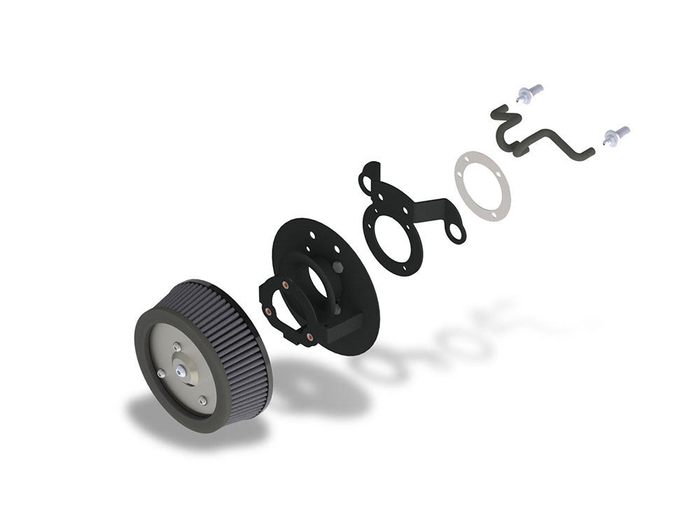 VO2 Naked Air Cleaner Kit. Fits Sportster 1988-2021. Requires Air Cleaner Cover.