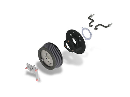VO2 Naked Air Cleaner Kit. Fits Touring 2017-2024 & Softail 2018-2024