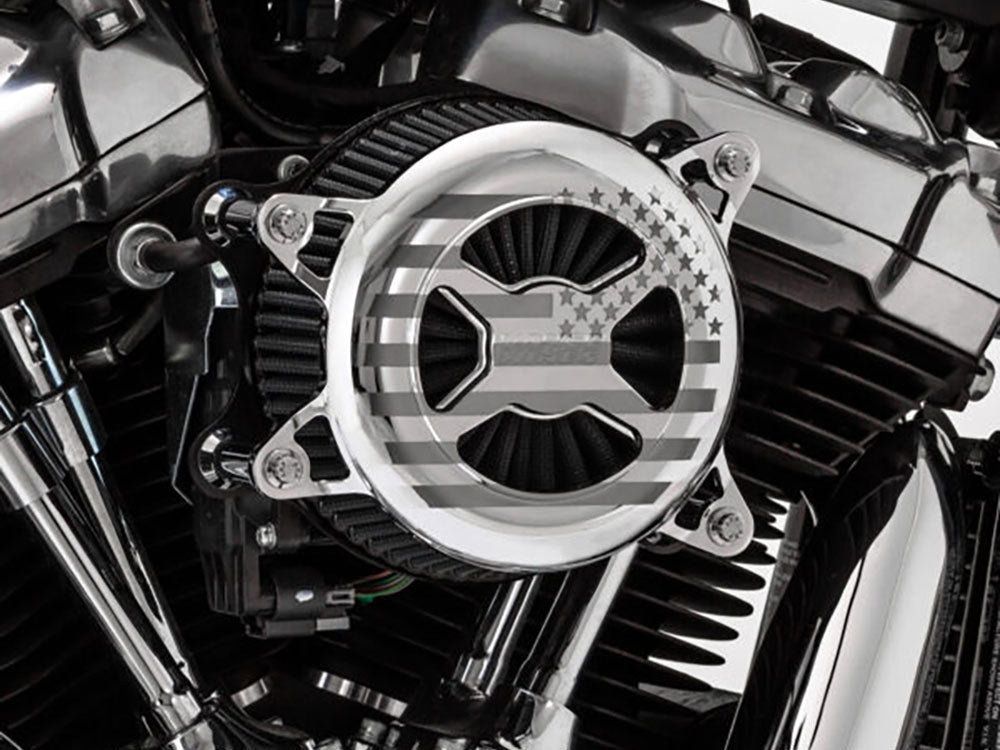 VO2 America Air Cleaner Kit - Chrome. Fits Touring 2017-2024 & Softail 2018-2024