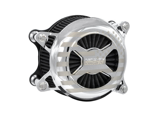 VO2 America Air Cleaner Kit - Chrome. Fits Touring 2017-2024 & Softail 2018-2024