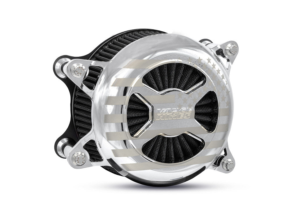VO2 America Air Cleaner Kit - Chrome. Fits CVO Touring 2023up, Street Glide & Road Glide 2024up, Touring 2025up & Softail 2025up