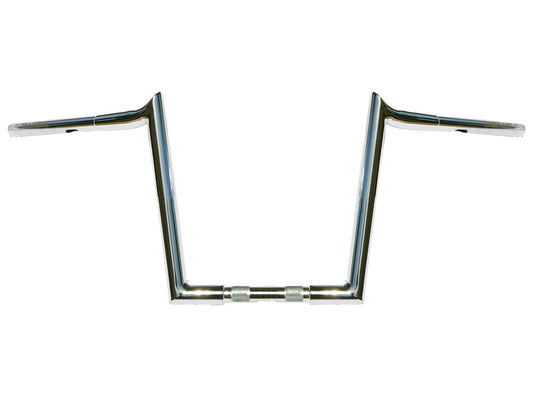 12in. x 1-1/4in. Chubby Hooked Ape Hanger Handlebar - Chrome.