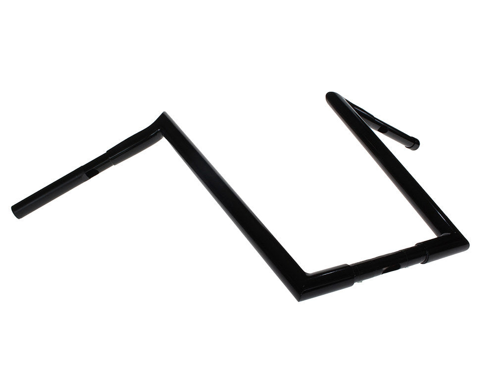 16in. x 1-1/4in. Chubby Hooked Ape Hanger Handlebar - Gloss Black.