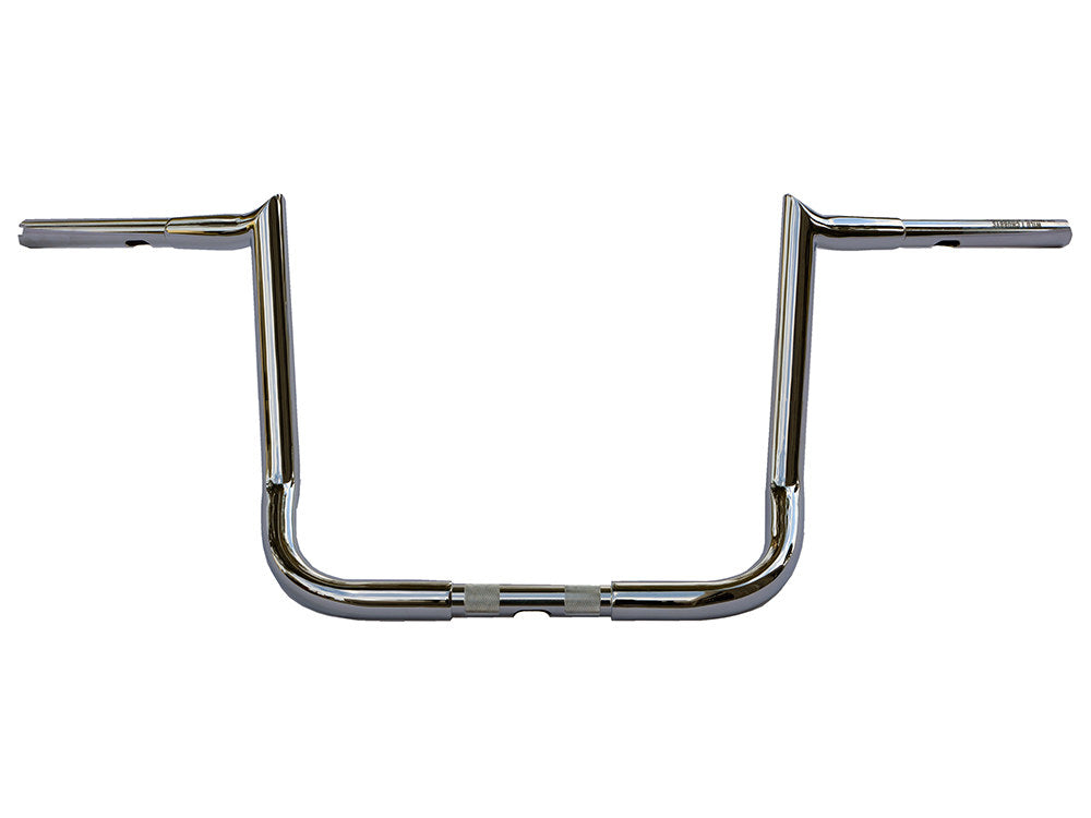 14in. x 1-1/4in. Chubby Bagger Hooked Ape Hanger Handlebar - Chrome. Fits Ultra Models 1996-2024 and Street Glide 1996-2023