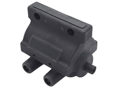 Ignition Coil - Black. Fits Big Twin & Sportster 1965-1998 with Points.
